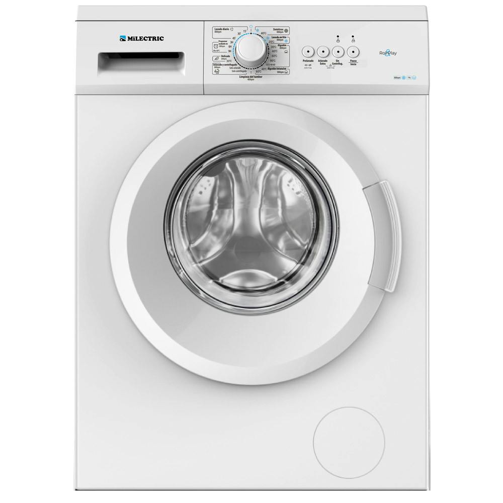 Lavadora MILECTRIC LV814 Blanca, 8kg, E, 1400rpm, 23 programas