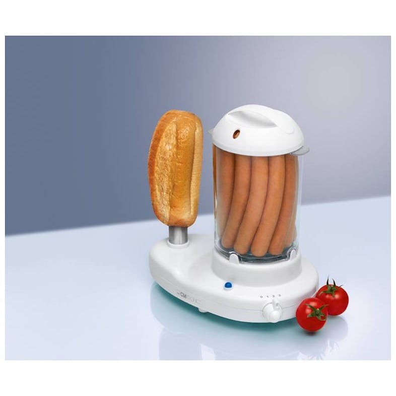 Machine à Hot Dog et Cuiseur à oeufs HDM 3420 EKN Blanc usage non-intensif  Clatronic
