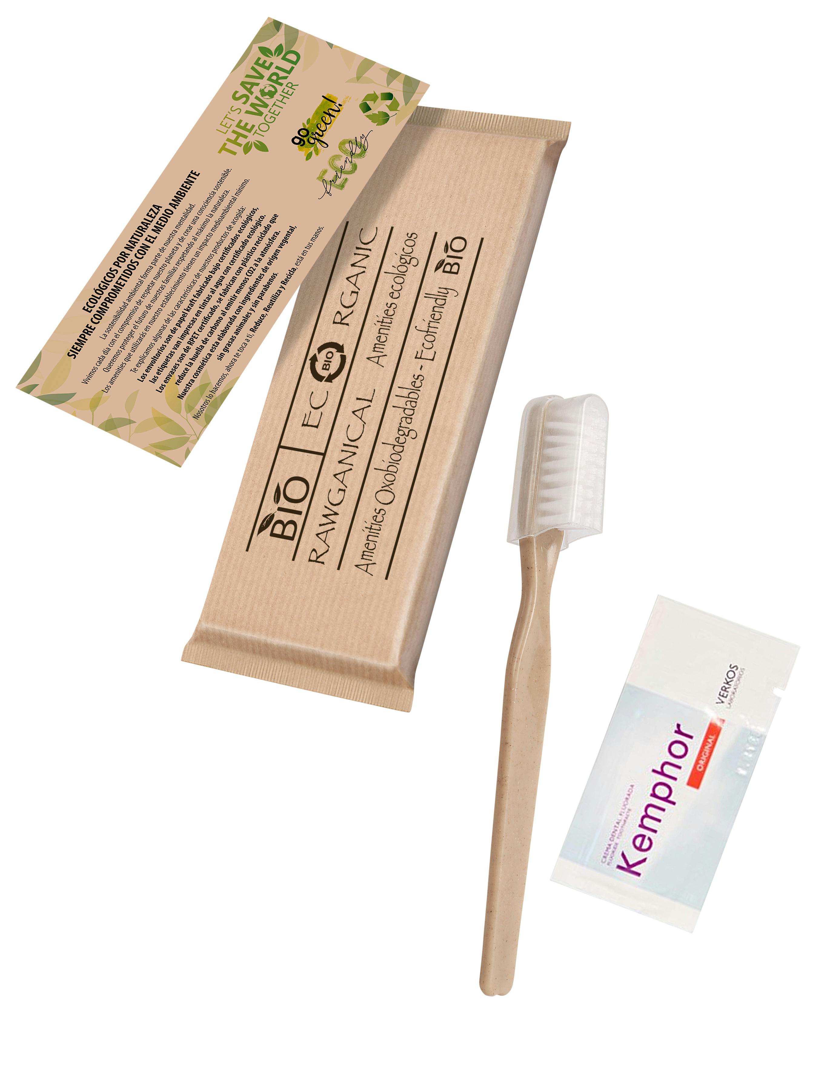 400 Sets dentales cepillo de y pasta de dientes - Kit dental ecológico envuelto individualmente en papel reciclado - hoteles huéspedes | MAKRO Marketplace