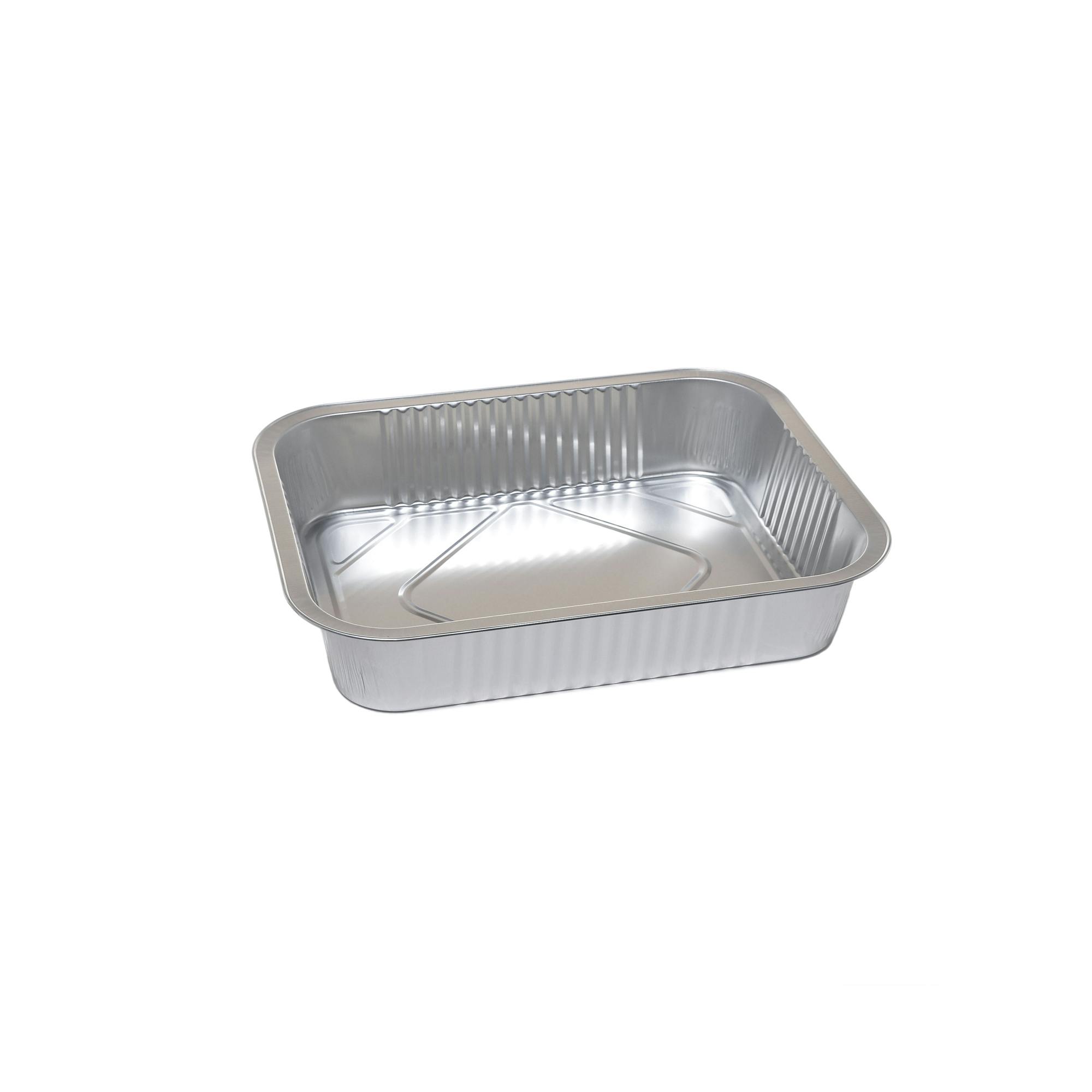 Metro Professional Vaschetta rettangolare alluminio 244 8 porzioni extra  forza silver - (1 cf x 25 pz)