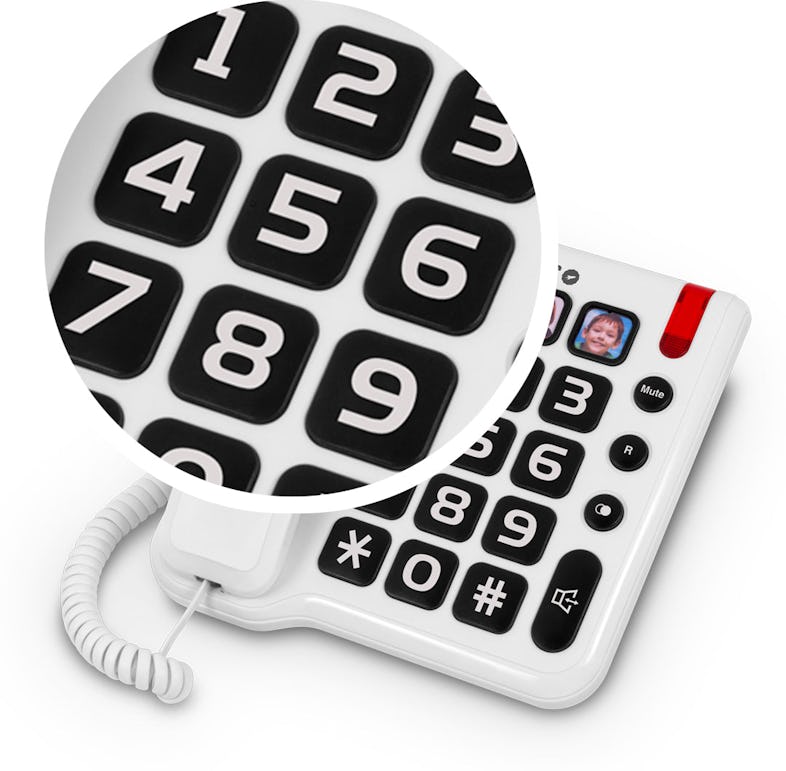 Teléfono fijo mayores SPC Comfort Numbers 2, teclas grandes, gran volumen -  Teléfono bi-bloque con cable sin contestador - Los mejores precios