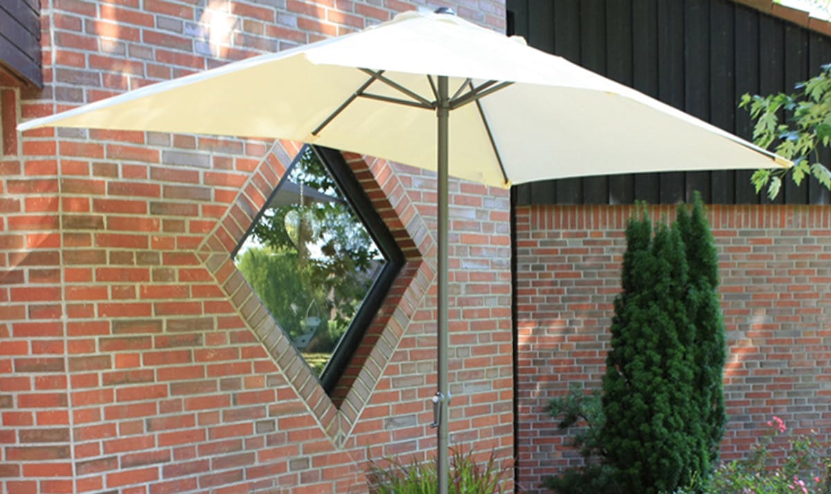 Gartenschirm Sonnenschutz Sonnenschirm Schirm mit 6 Streben 250 x