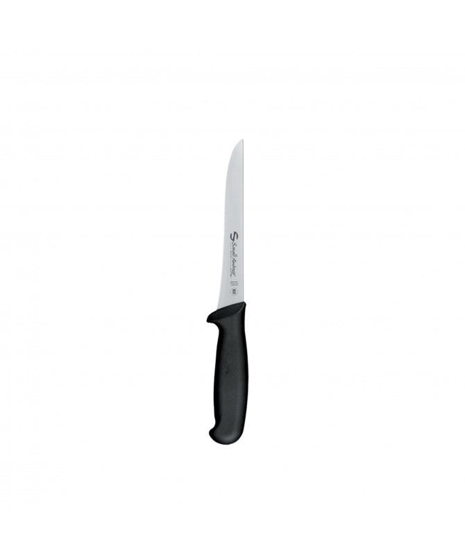 Ambrogio sanelli supra - coltello pane nero, 21 cm