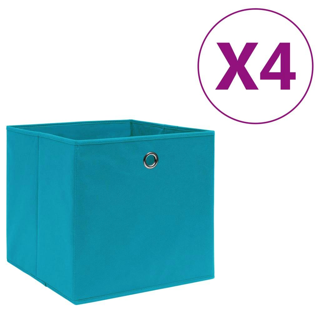 4 Stück Creme Faltbox 30 x 30 x 30 cm