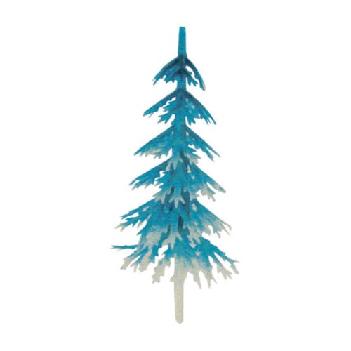 Sapins Blancs Et Bleus - Hauteur : 4.5 cm Diamètre : 3 cm x144 pcs | METRO