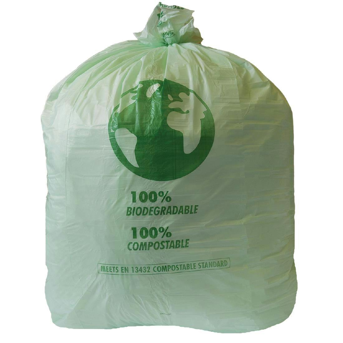 Sac poubelle plastique 100 L vert 60µ