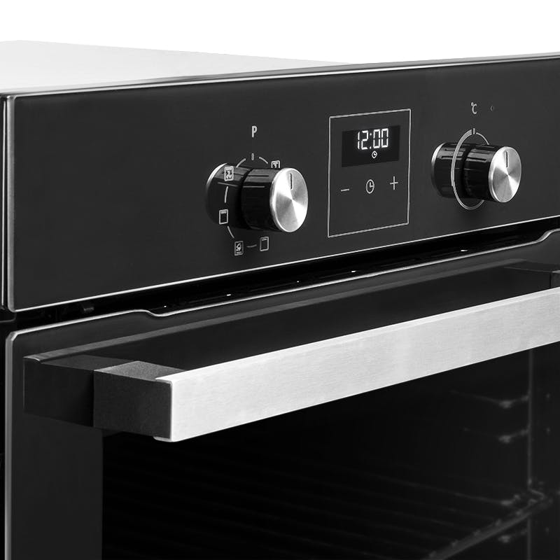 Horno Pirolítico encastrable 60 L 6 Funciones Negro AMSTA