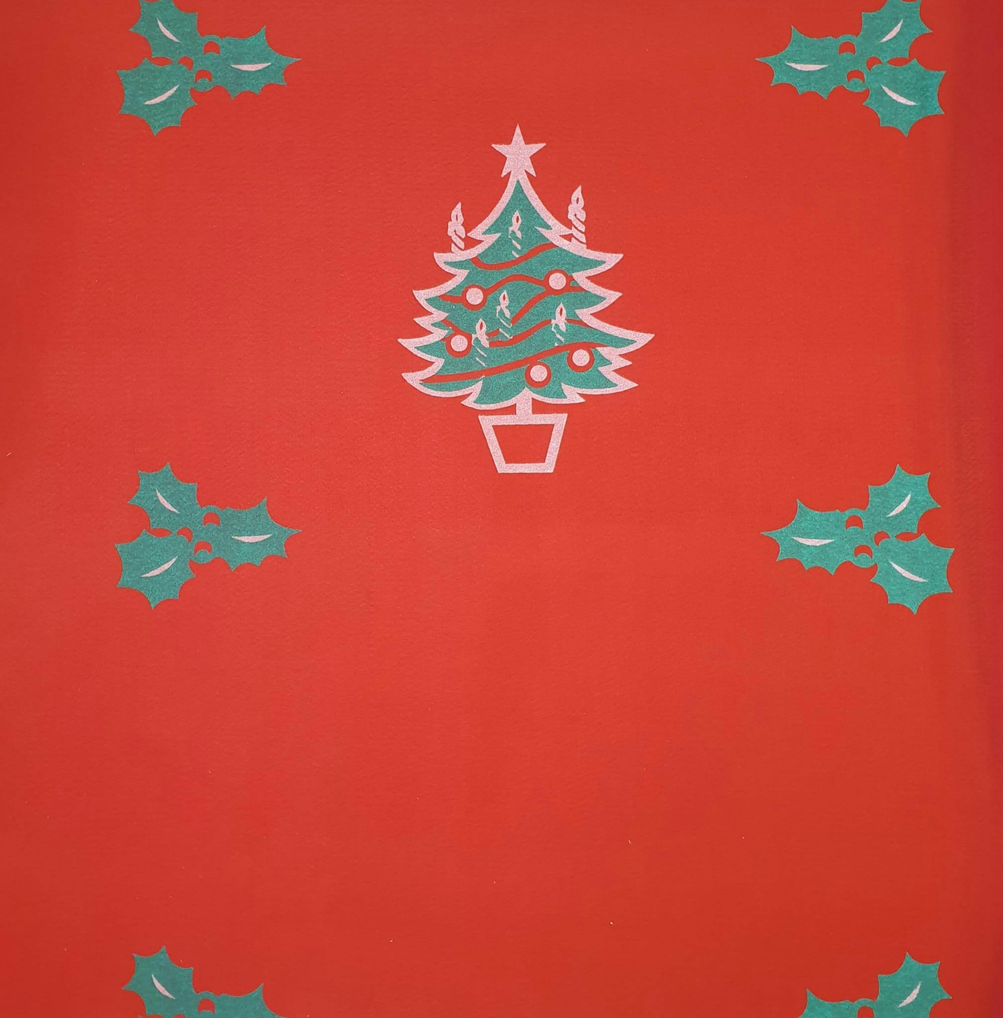 Moqueta de Navidad Roja Ancho 2 mts. Por metros lineales. MAKRO