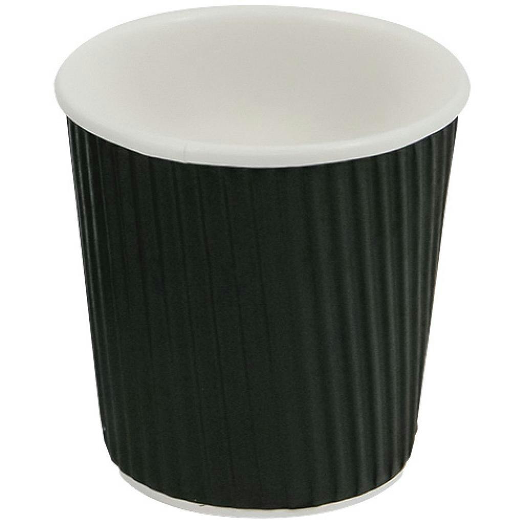 Gobelet mug réutilisable PP - 25 cl - 10 Oz noir x 250 Firplast