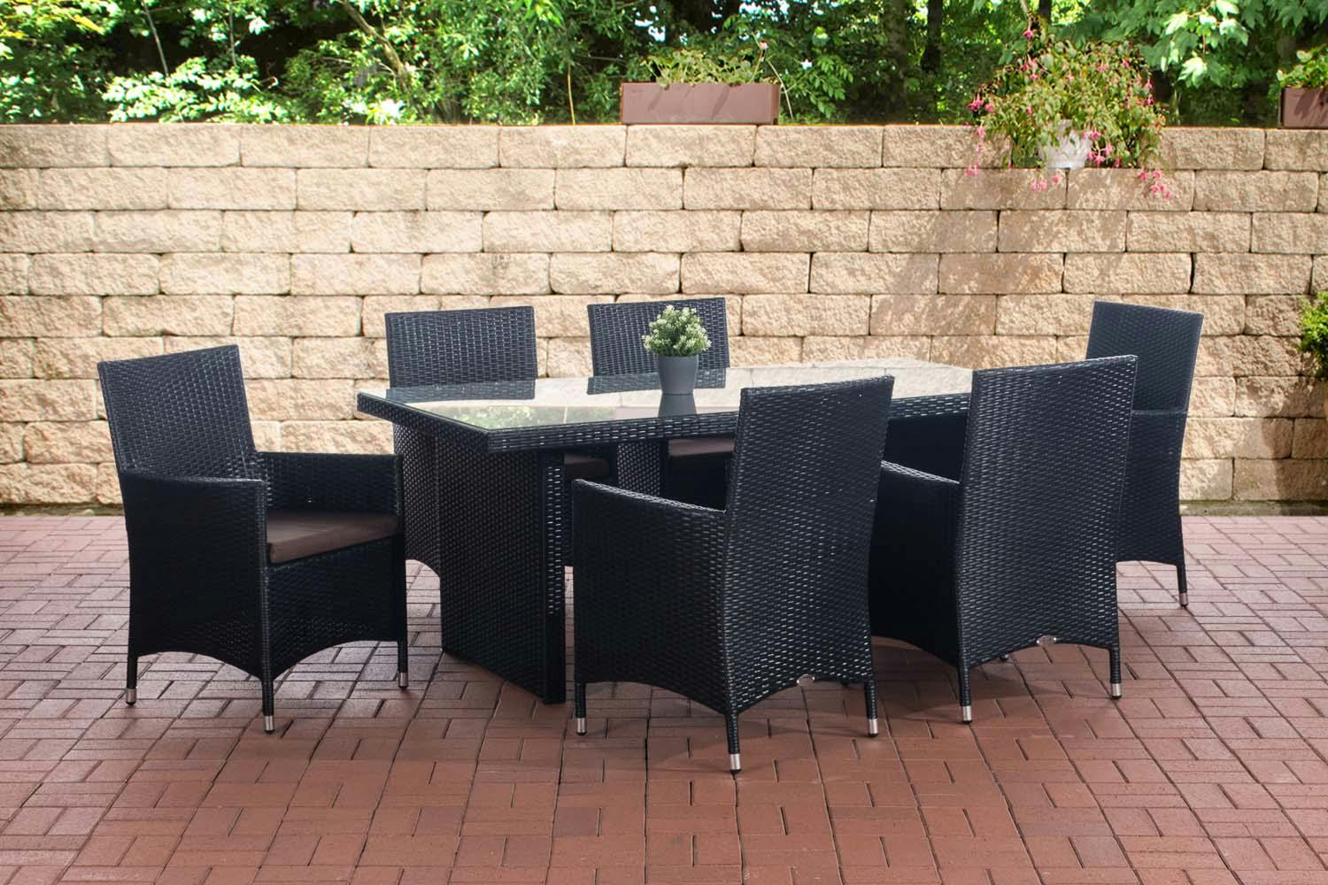 Sitzgruppe Avignon Terrabraun schwarz | METRO Marktplatz