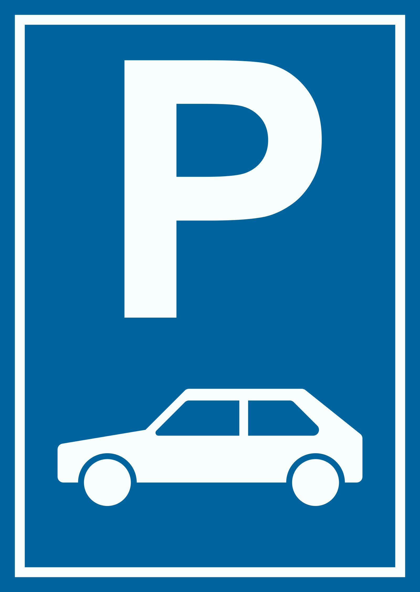 Parkplatz PKW / Auto Schild Nur für PKW A1 (594x841mm)