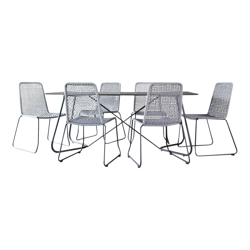 Jet-Line Gartenset "Martinique" in grau Essgruppe Dining Set | METRO
