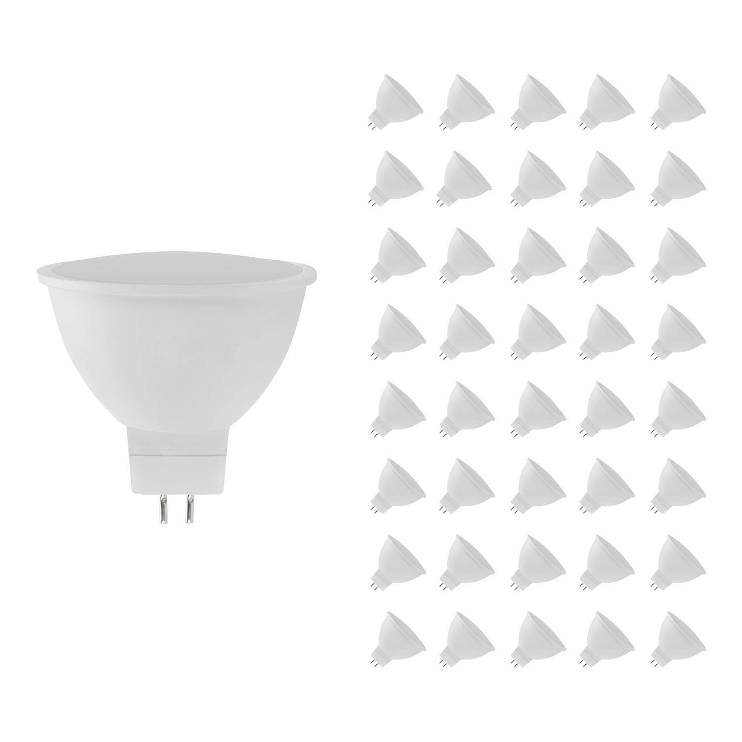 Confezione 2 lampadine LED per faretti GU5.3 8W Equi.60W 700lm 3000K 25000H  7hSevenOn Premium