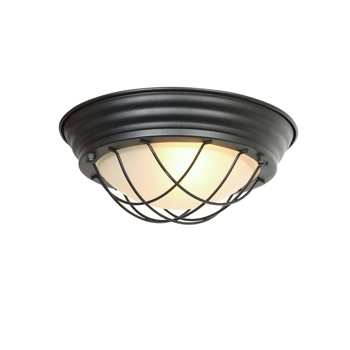 Mexlite 1357ZW Dimbaar, in combinatie met een externe dimmer 1l. E27
