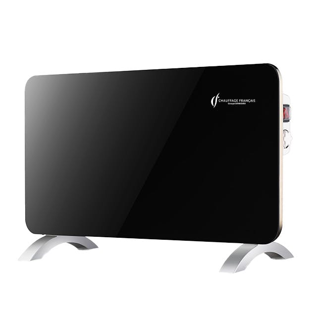 Radiatore Elettrico Mobile in Vetro Sorimo Sannover 2000 W Nero METRO