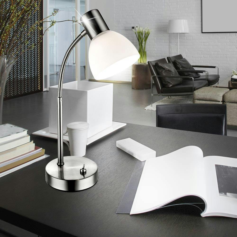 LED Tisch Steh Leuchte Arbeits Zimmer Beistell Büro Lese Flexo Beleuchtung 