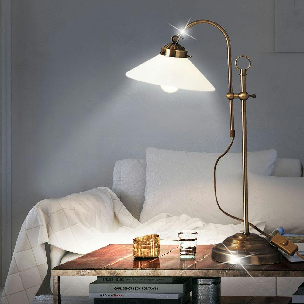 LED Nacht Tisch Lampen Leuchten Touchdimmer Schlaf Wohn Zimmer Beleuchtung weiß 