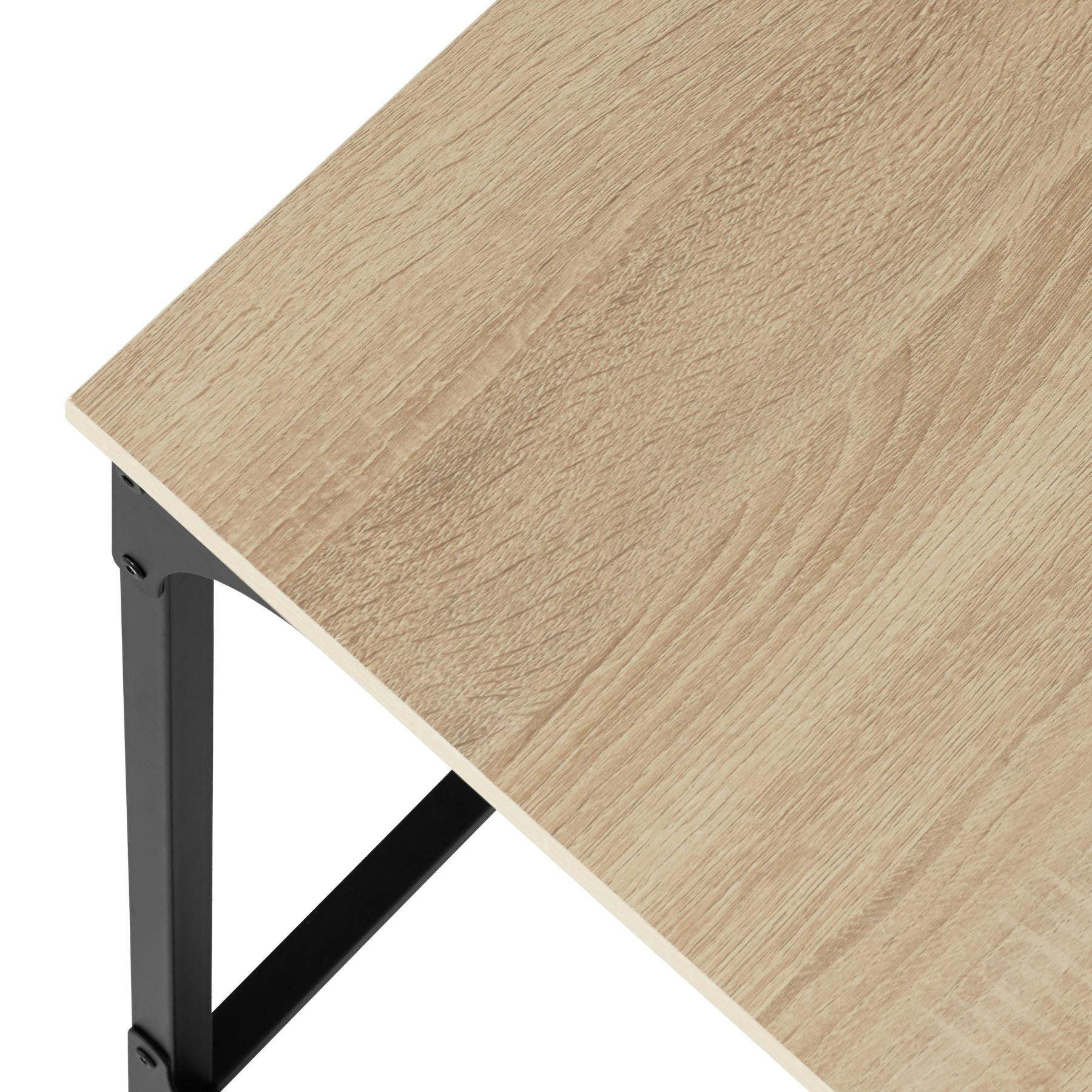Tectake Mesa de bar Kerry 120x40x100,5cm - madera industrial clara, roble  Sonoma