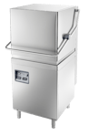 METRO Professional Haubenspülmaschine GHW1300SD, Edelstahl/PP, 65.5 x 74.5 x 150 cm, Mechaniches Bedienfeld, Temperaturanzeige, silber