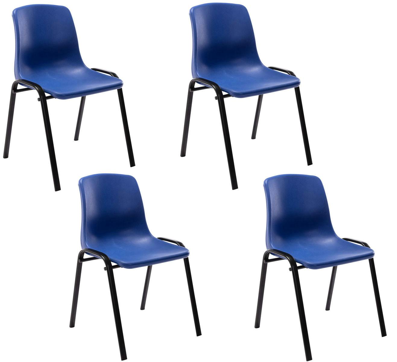 maak je geïrriteerd Sovjet Bedankt Set van 4 stapelstoelen Nowra blauw | MAKRO Webshop