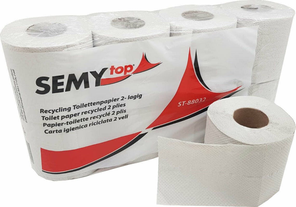 Professionales Klopapier Toilettenpapier 250 Blatt DHL 16-128 Rollen 2-lagig 