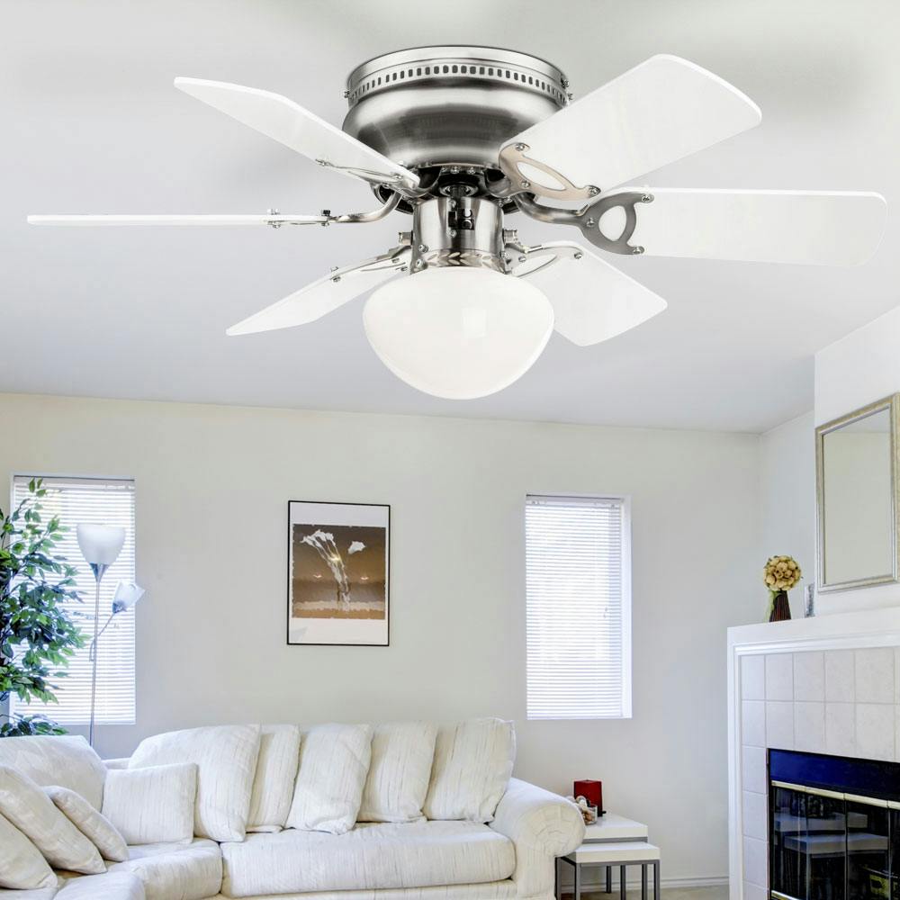 LED Design Decken Lampe Leuchte Küchen Büro Ventilator Raum Kühler Heizer Lüfter 