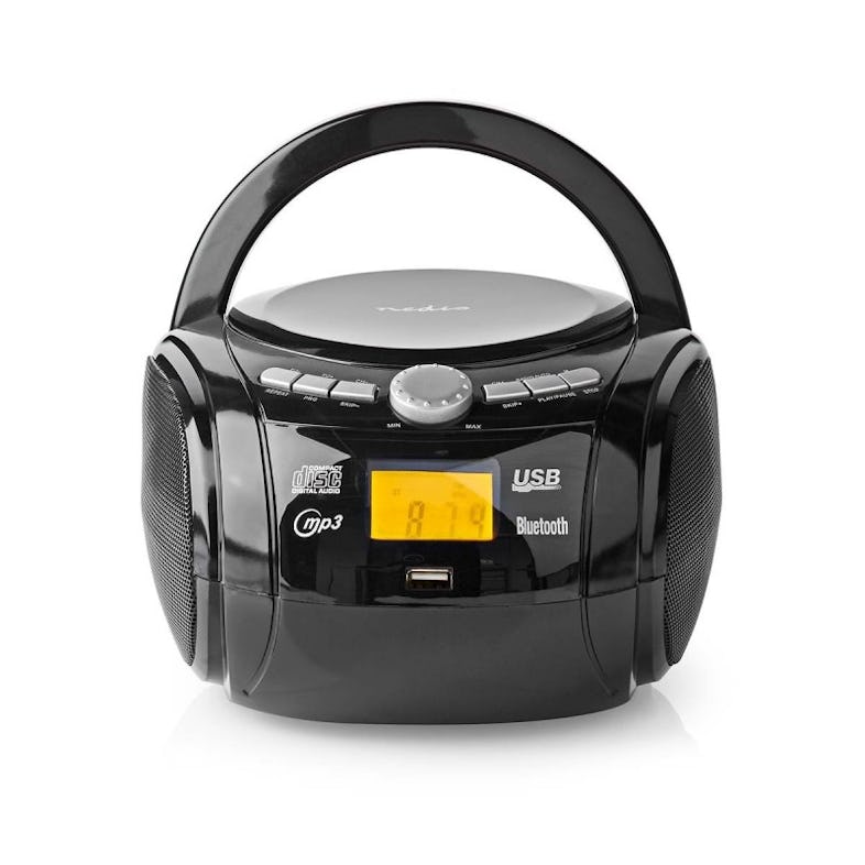 NEDIS Poste Radio FM Portable 60W Bluetooth Noir/Argent