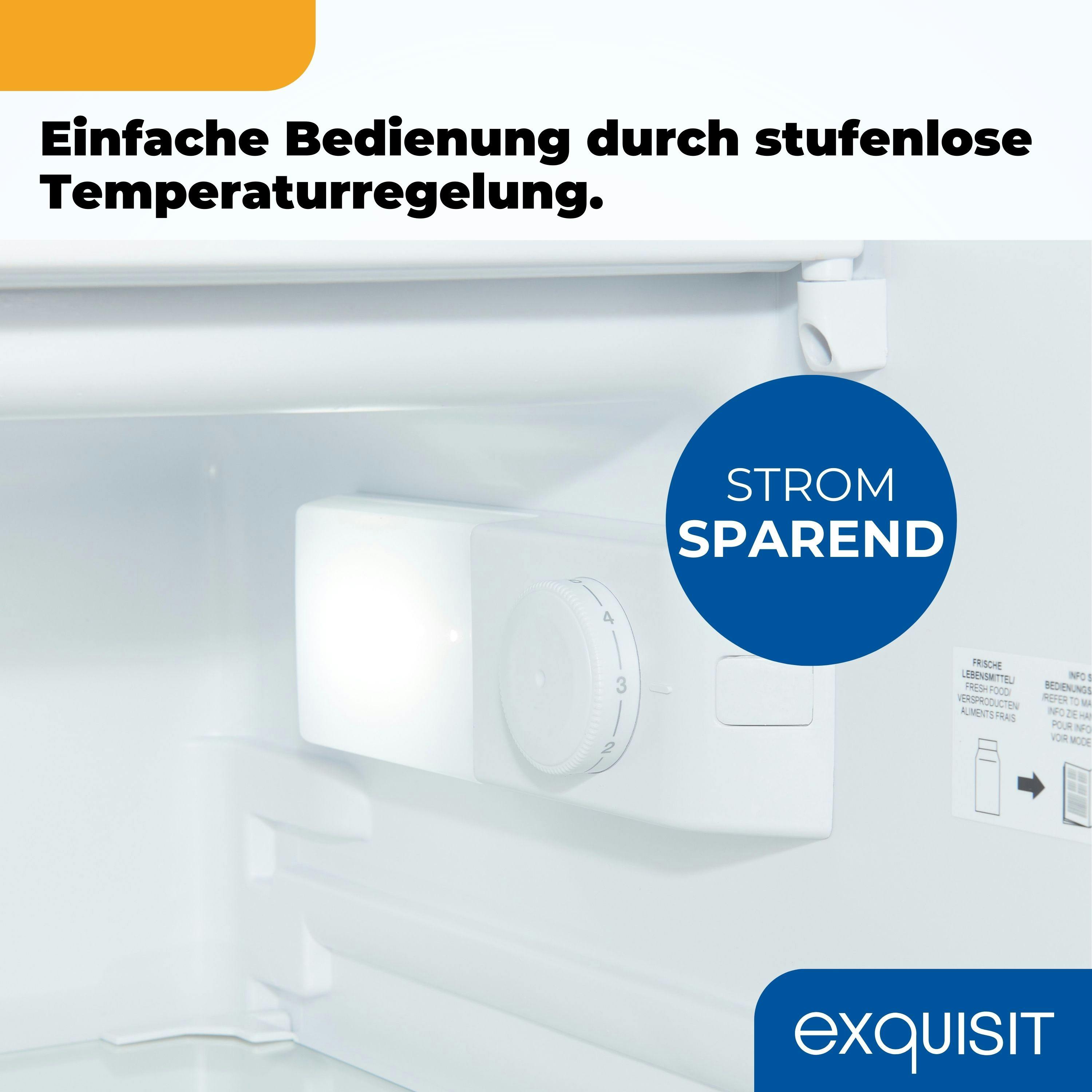 Exquisit Einbaukühlschrank mit Gefrierfach, 118 Liter