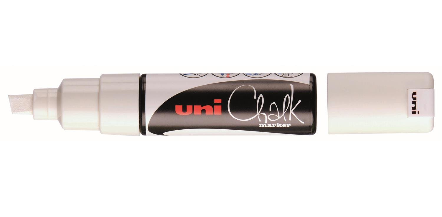 Marqueur à Craie Liquide Noir - Pointe 1,8 - 2,5 mm Uni-Ball Chalk