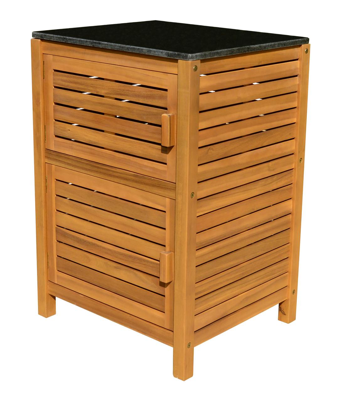 Tarrington House houten kast, 52 x 60 x 87 cm, acaciahout/ staal