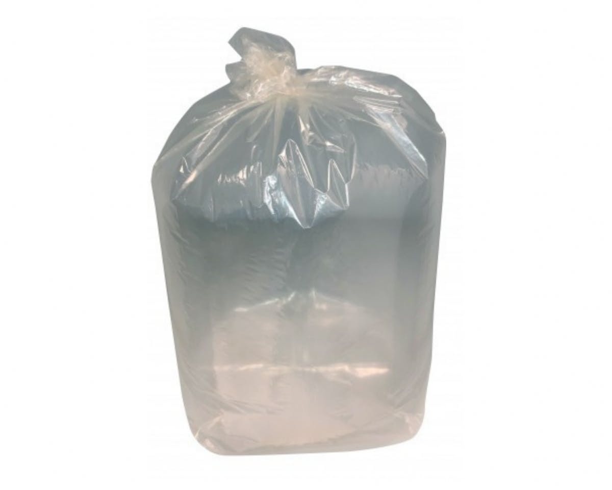 Sac poubelle plastique 50 L transparent 50µ