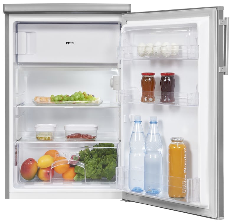Exquisit Kühlschrank KS16-4-HE-040D inoxlook, 109 Fassungsvermögen Marktplatz l | METRO