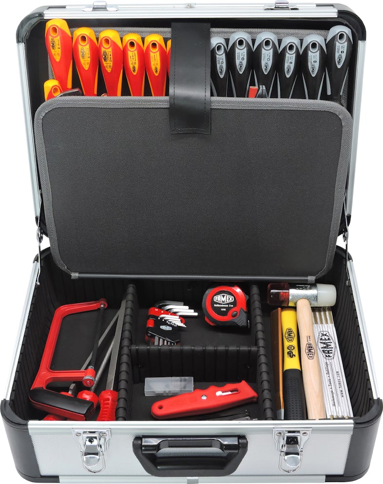 FAMEX 419-43 Werkzeugkoffer mit PROFESSIONAL 275-tlg. - - bestückt Werkzeug Alu | Marktplatz - METRO Profi Set
