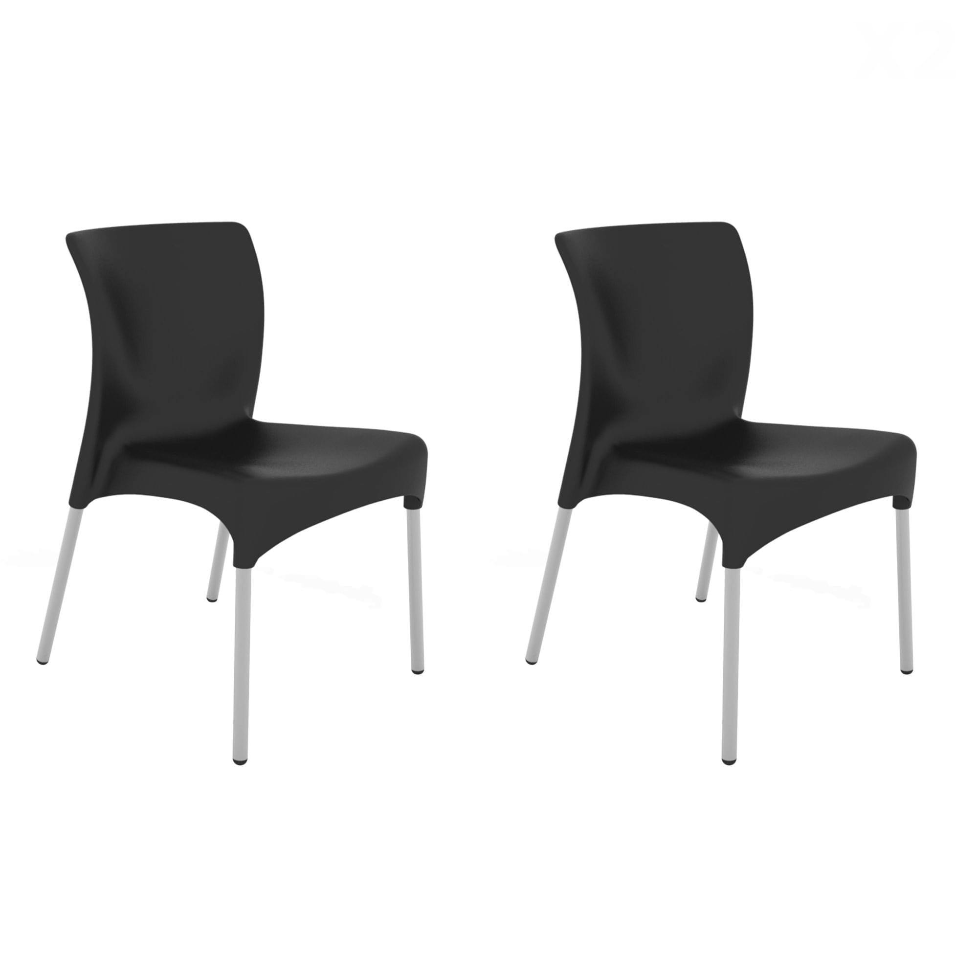 GARBAR MOON Chaise Intérieur, Extérieur Set 2 Blanc METRO Markets