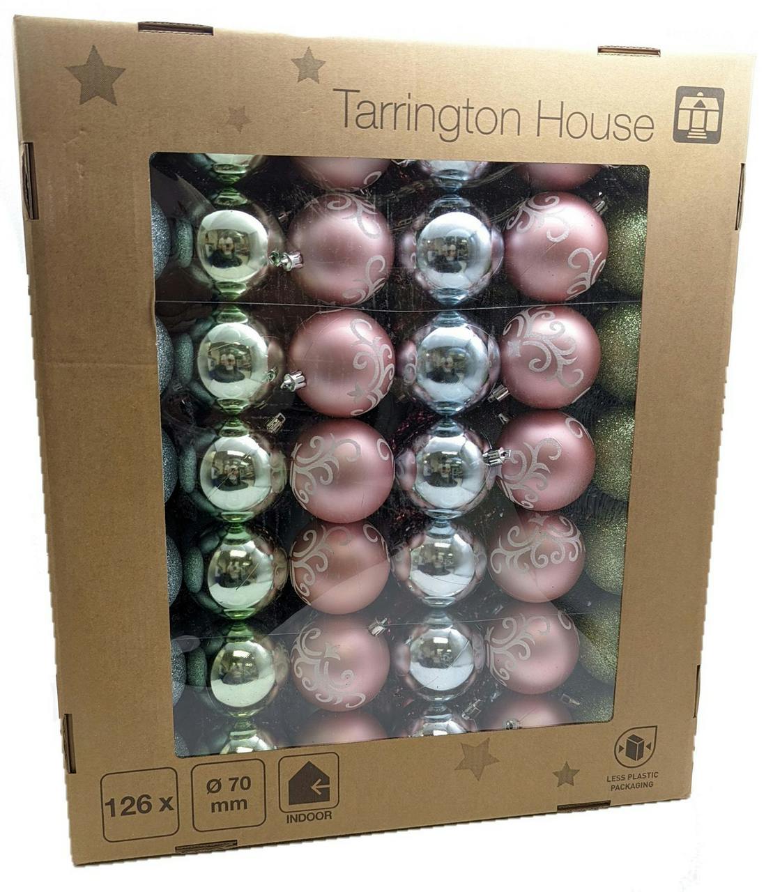 Tarrington House Weihnachtskugeln Frosted Wonderland, Kunststoff, Ø 7