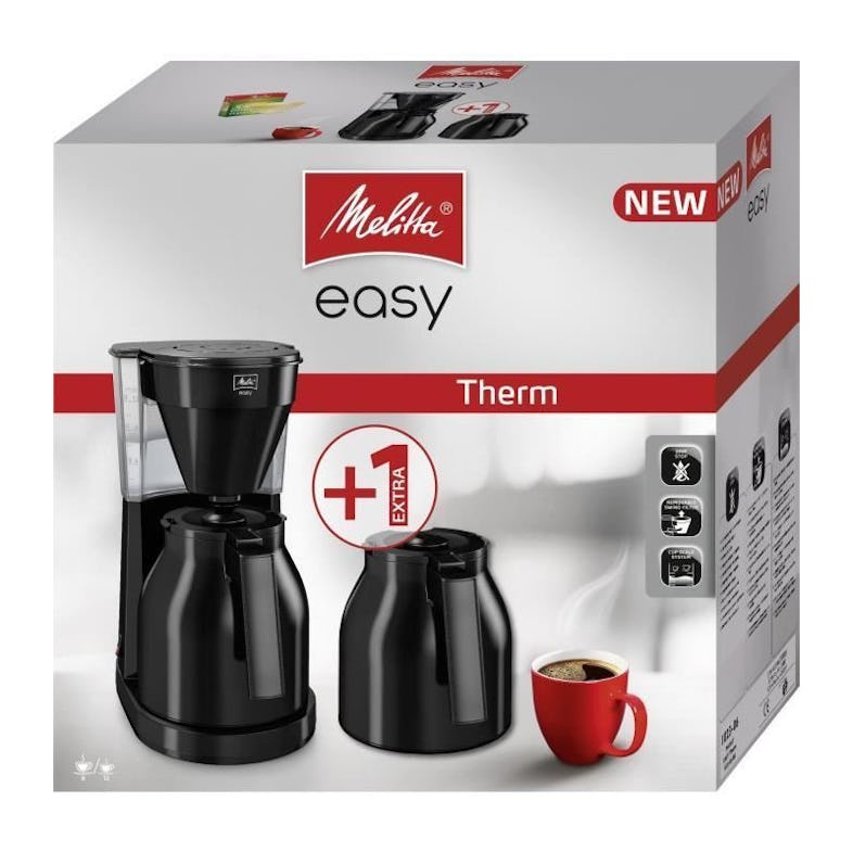 MELITTA Easy Therm II - Cafetière filtre 1L - 1050 W + 2ème