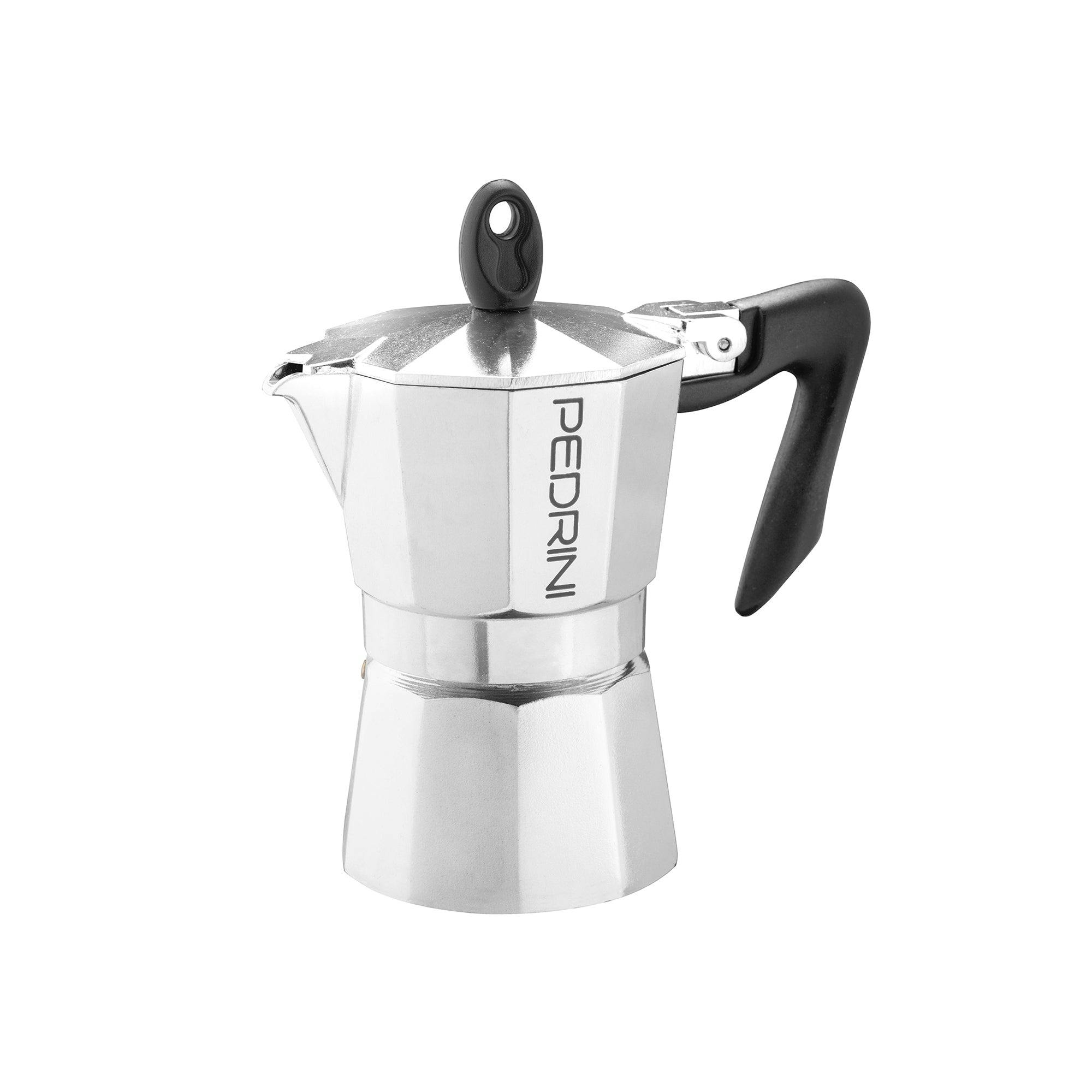 Pedrini Caffettiera Kaffettiera, Alluminio, 2 tazze, Argento