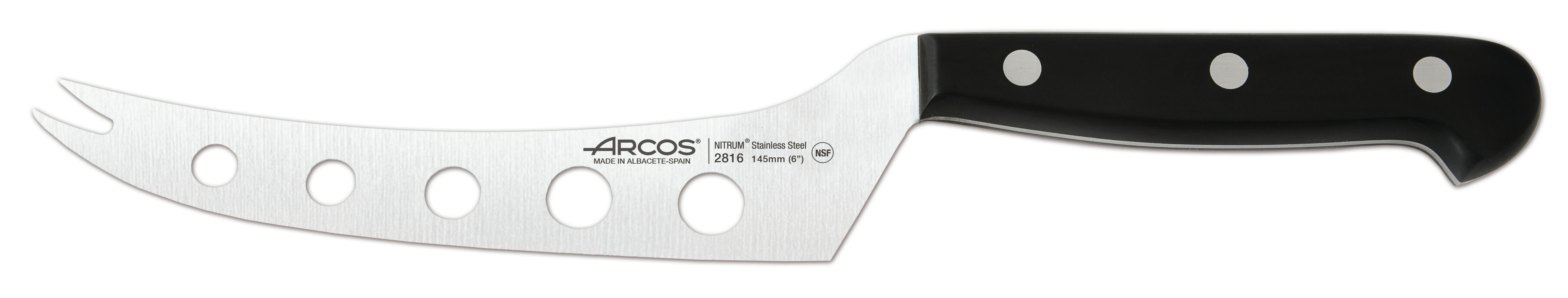 Compra Arcos Serie Universal - Cuchillo para Queso, Hoja de Acero  Inoxidable NITRUM 145 mm, Mango de Polioximetileno (POM), Color Negro en