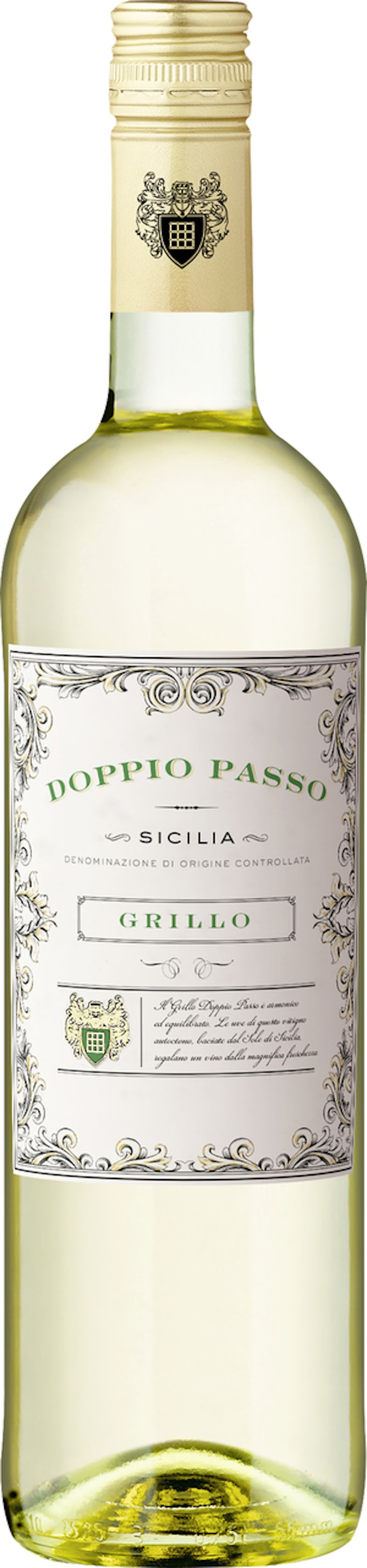Doppio Passo Grillo trocken Chardonnay Weißwein 6 Flaschen x 0,75 l (4,5 l)  | METRO Marktplatz