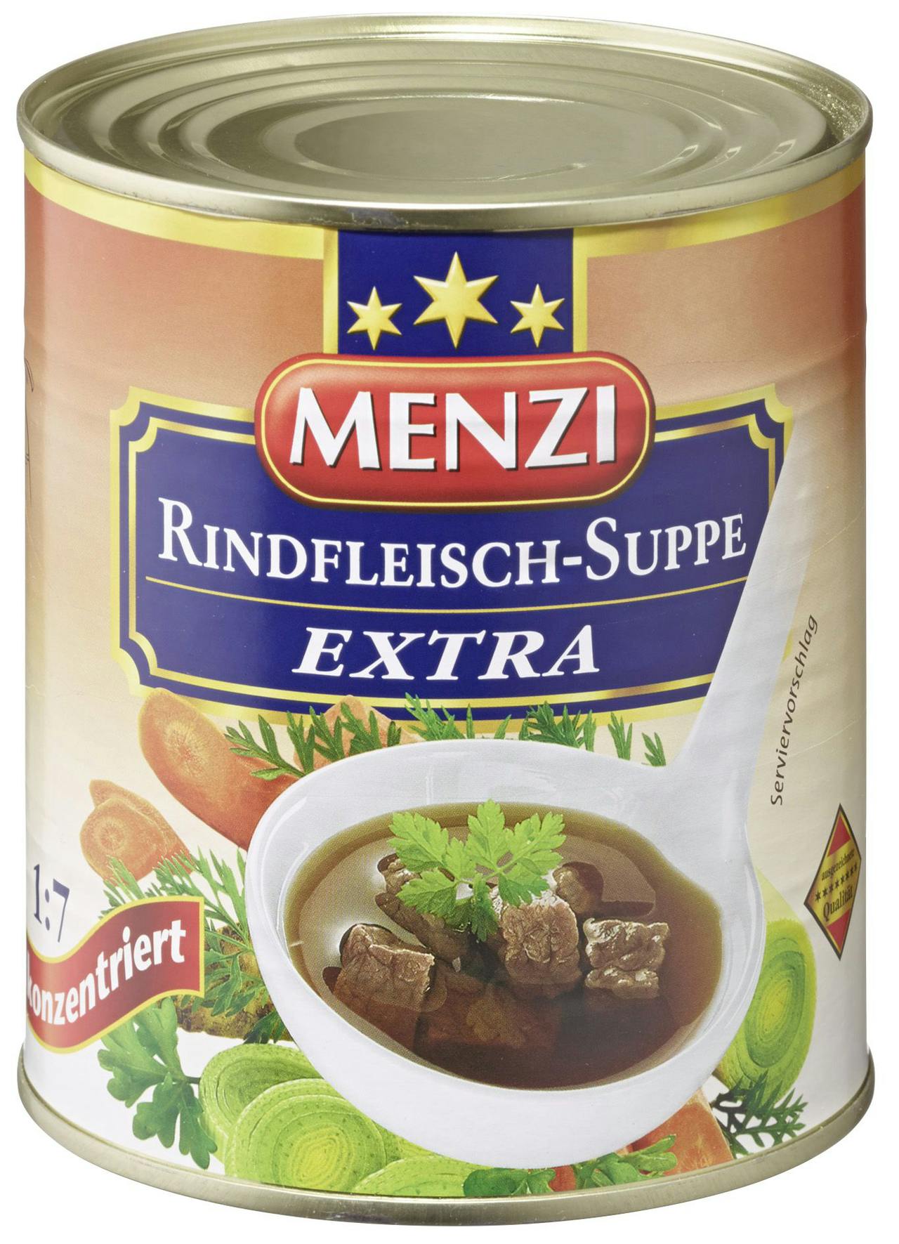 Menzi Rindfleischsuppe Extra (850 g) | METRO Marktplatz