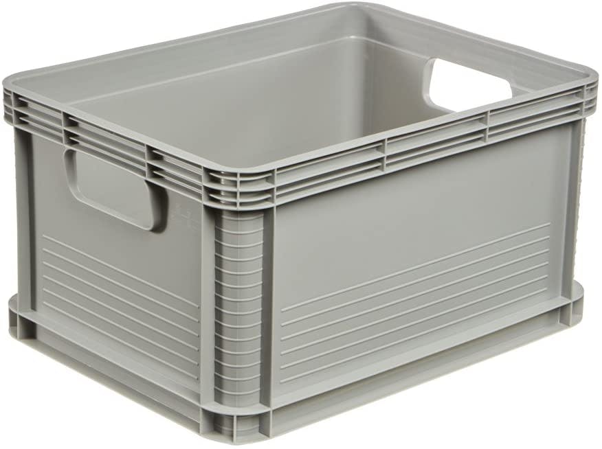 Caja De Almacenaje Plástico Keeeper Lotta 40 X 28 X 25 Cm Gris con