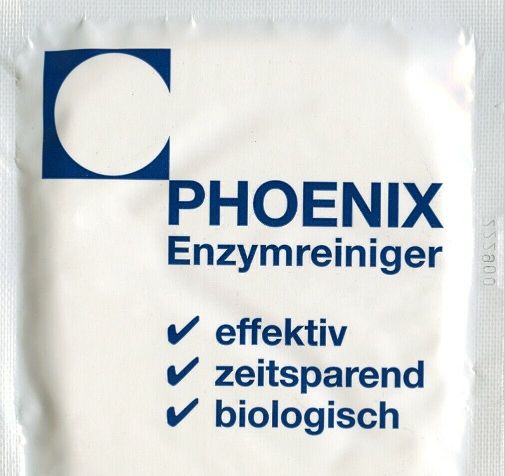 Phoenix Enzymreiniger Nikotin, Zigarettengeruch, Brandgeruch, 1 x 20 gr  Siegelbeutel = 1,0 - 1,5 Liter