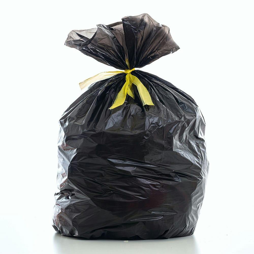 Sac poubelle recyclé lien classique 100 L 40 microns-carton de 200