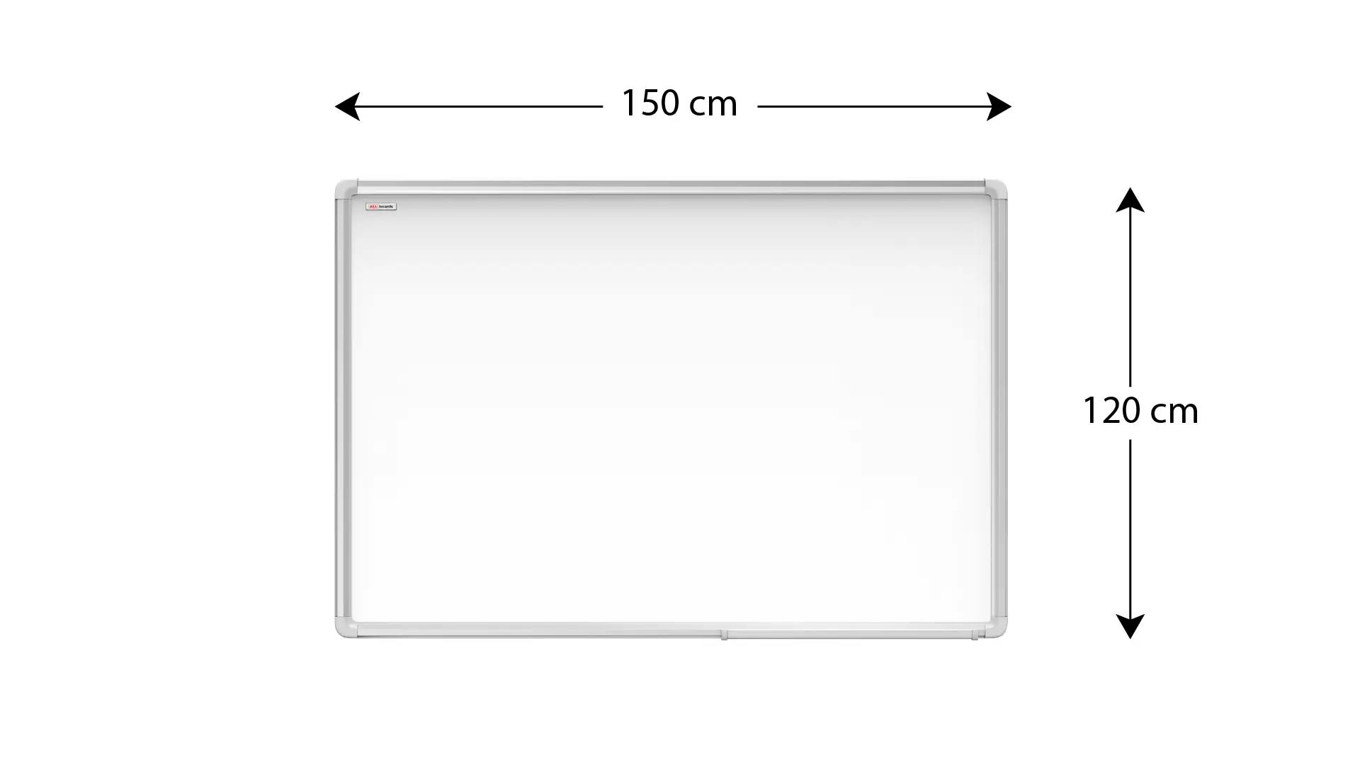 Lavagna magnetica bianca 90x60cm cornice alluminio EXPO