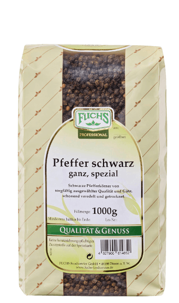 Fuchs Pfeffer Schwarz Ganz (1kg) | METRO