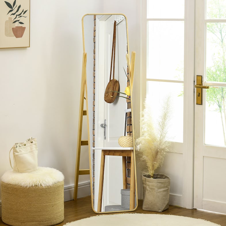 Espejo de pie 40 x 35 x 147 cm color madera