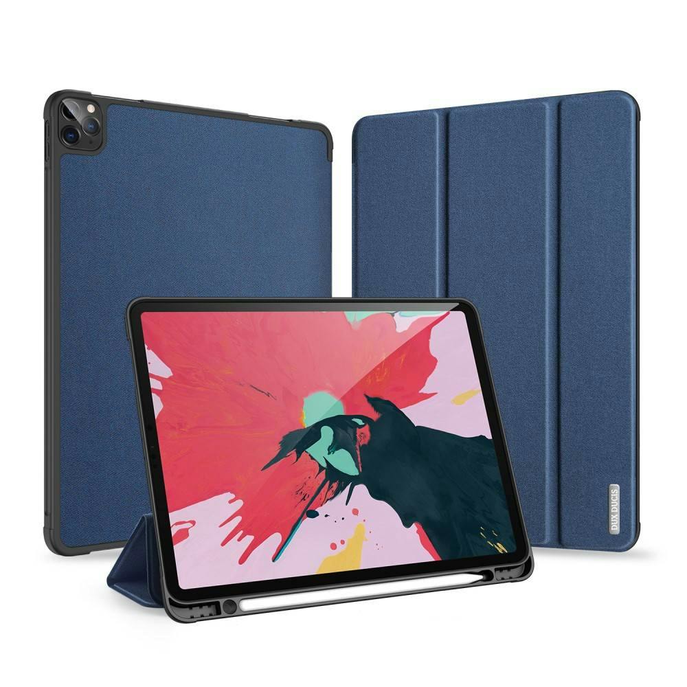 Hülle Smart IPAD kompatibel Sleep Standfunktion mit 2020 METRO Marktplatz Buch Hartschale Tasche Tablet Schutzhülle Brieftasche mit Blau Etui DUCIS | DUX PRO 11\