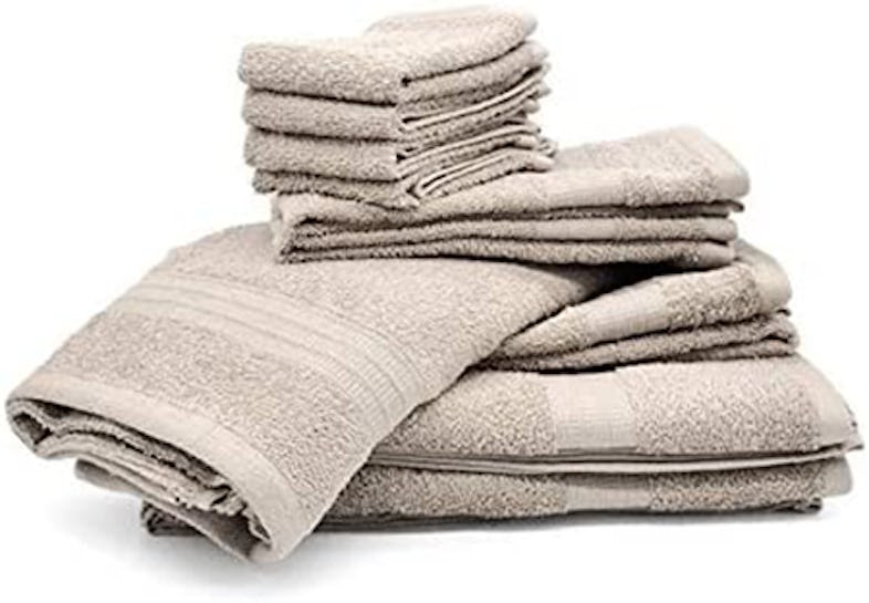 Set 10 PEZZI di asciugamani Bassetti Conchiglia 100% Cotone di alta qualità