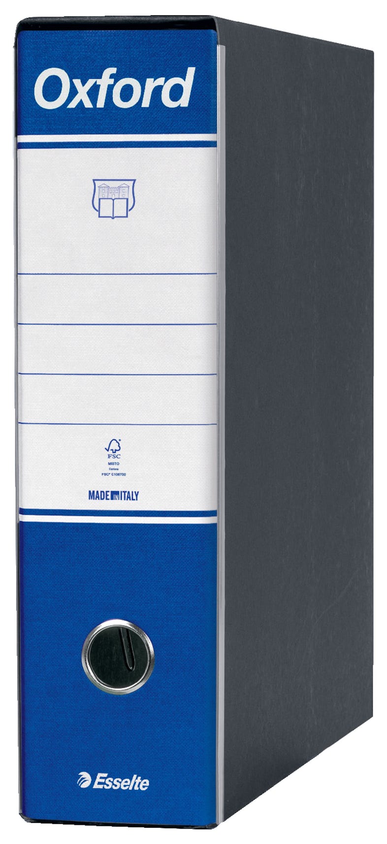 Esselte G83 OXFORD Raccoglitore con Meccanismo N.1 in Formato Commerciale  con Dorso da 8 cm – Blu, 6 pezzi, 390783050