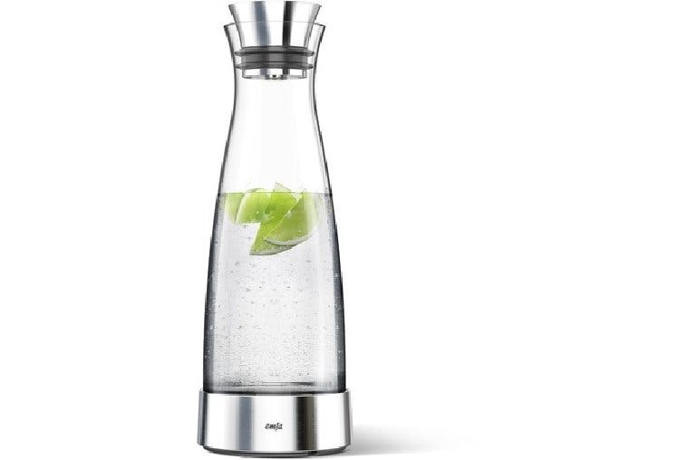 Emsa Kühlkaraffe Flow Classic Hochwertige Edelstahl-Glas Kombination 1 ...